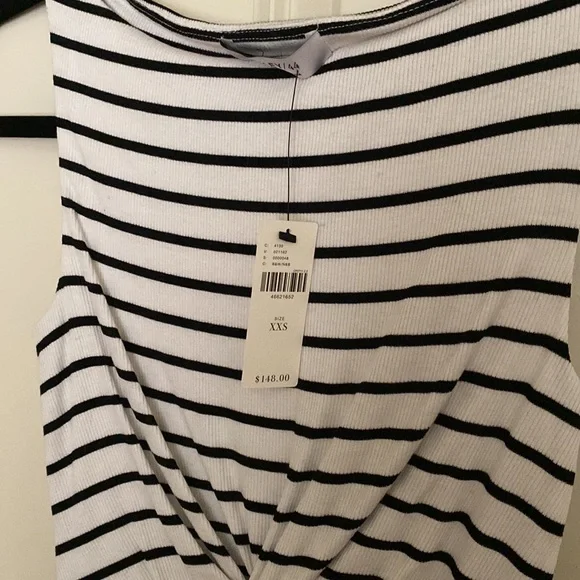 Anthropologie Bailey 44 Twist Cut Out Stripe Bodycon Dress Size XXS - Picture 3 of 3